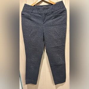 Banana Republic Jackson Fit animal print grey pants size 2